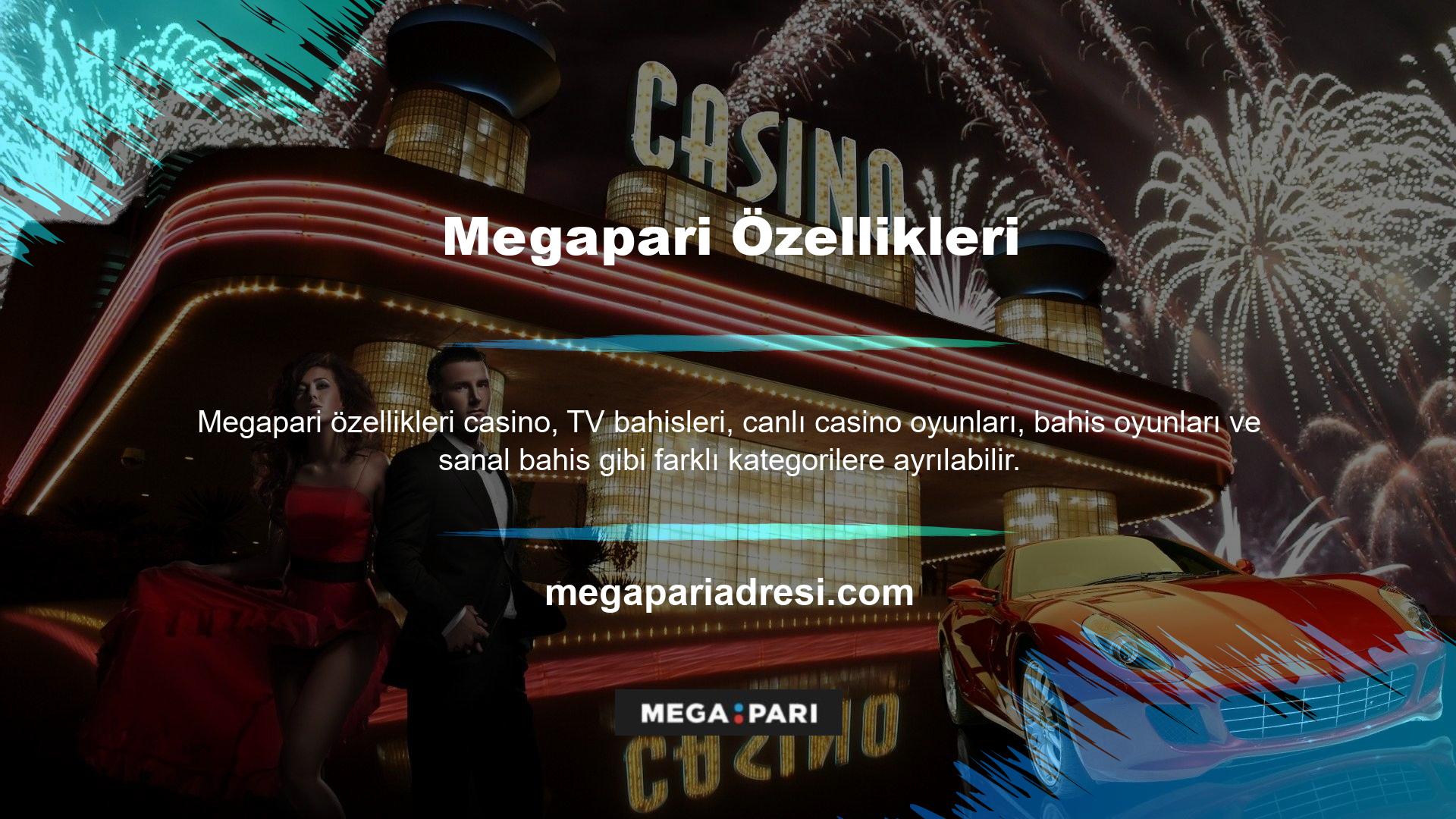 Mevcut Casino sitesi, Megapari