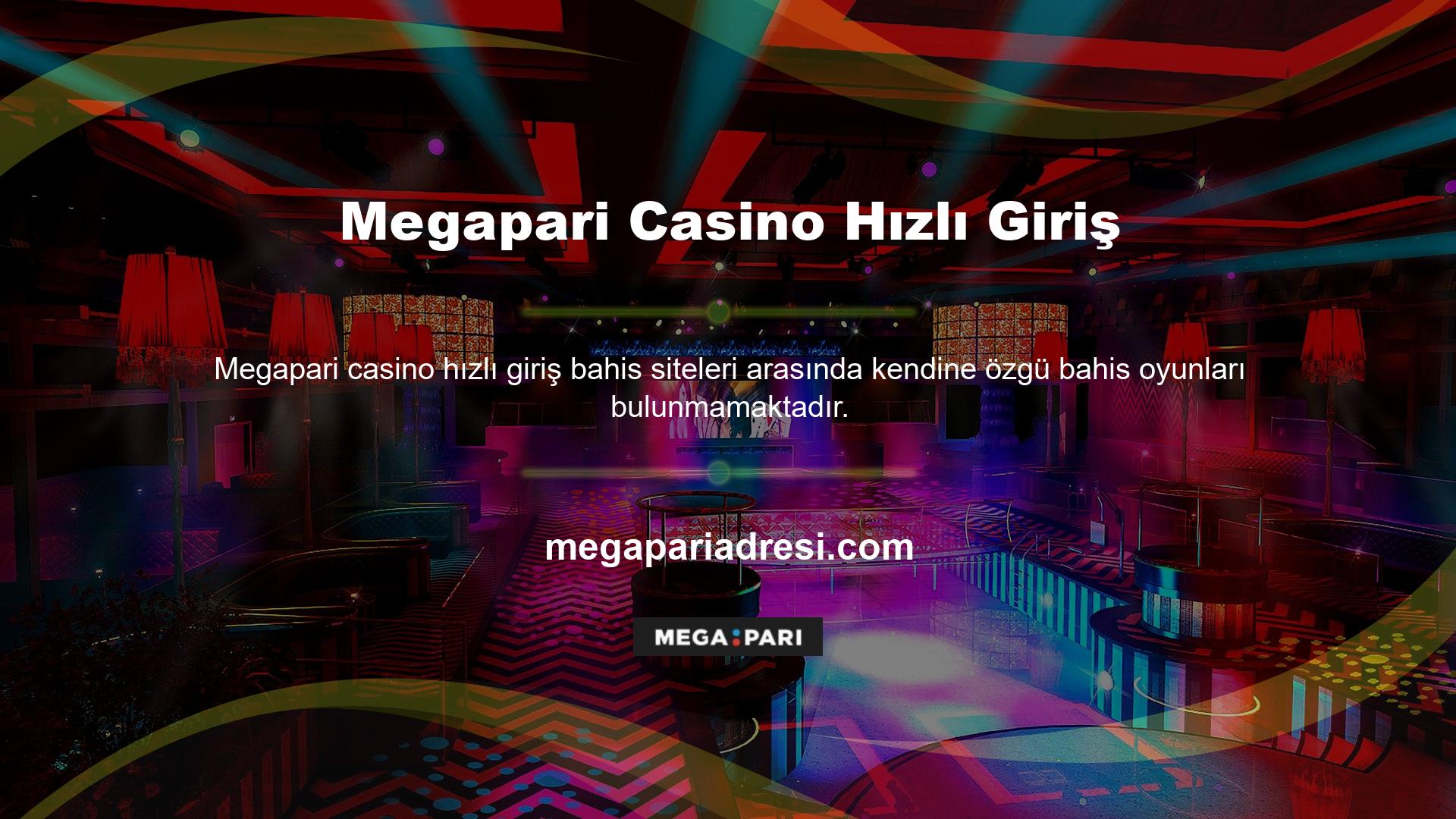 Megapari casino oyunu hızlı giriş bahis sitelerinde mevcut olan oyunların artan çeşitliliği ve miktarı, onları diğerlerinden farklı kılmaktadır