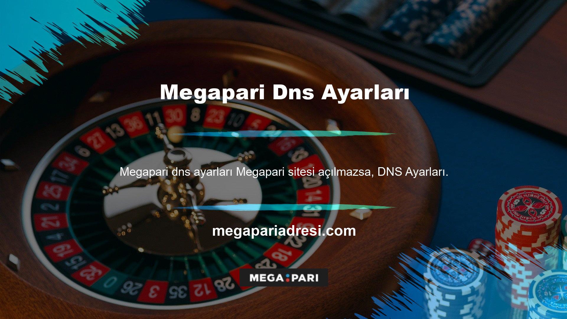 Megapari sitesi açılmazsa, DNS ayarlarınızı değiştirdiniz mi? Hem Android hem de iOS cihazları için kullanılabilir